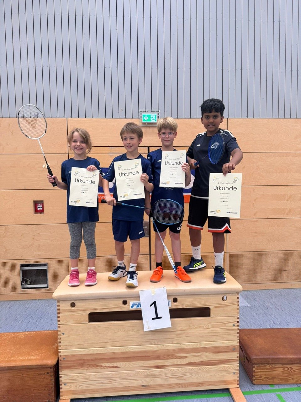 Essenheimer Badminton Nachwuchs mit starken Platzierungen beim 2. BVRP Mini Junior Cup